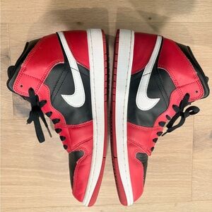 Nike Black and Red Sneakers